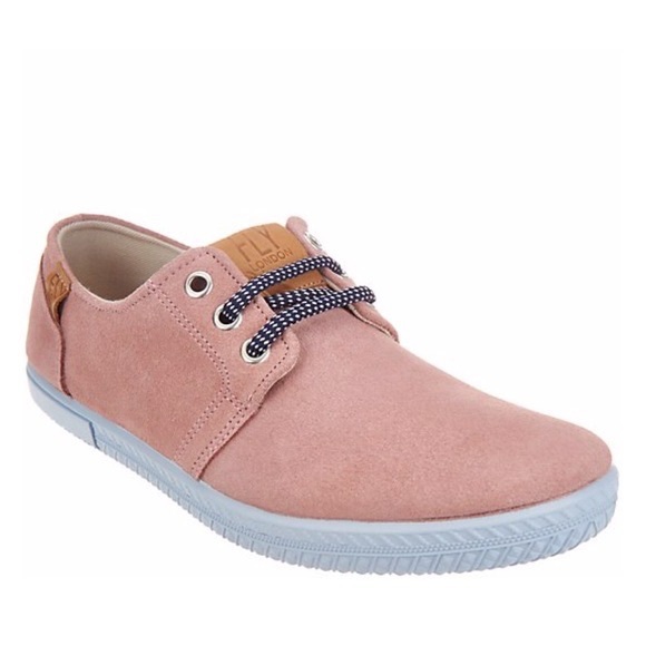 New Fly London Serraje Rose Pink Suede Sneakers - Picture 4 of 4